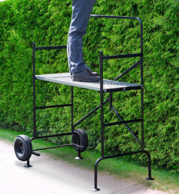 Échafaudage roulant et pliable avec hauteur de travail de 2,5 m